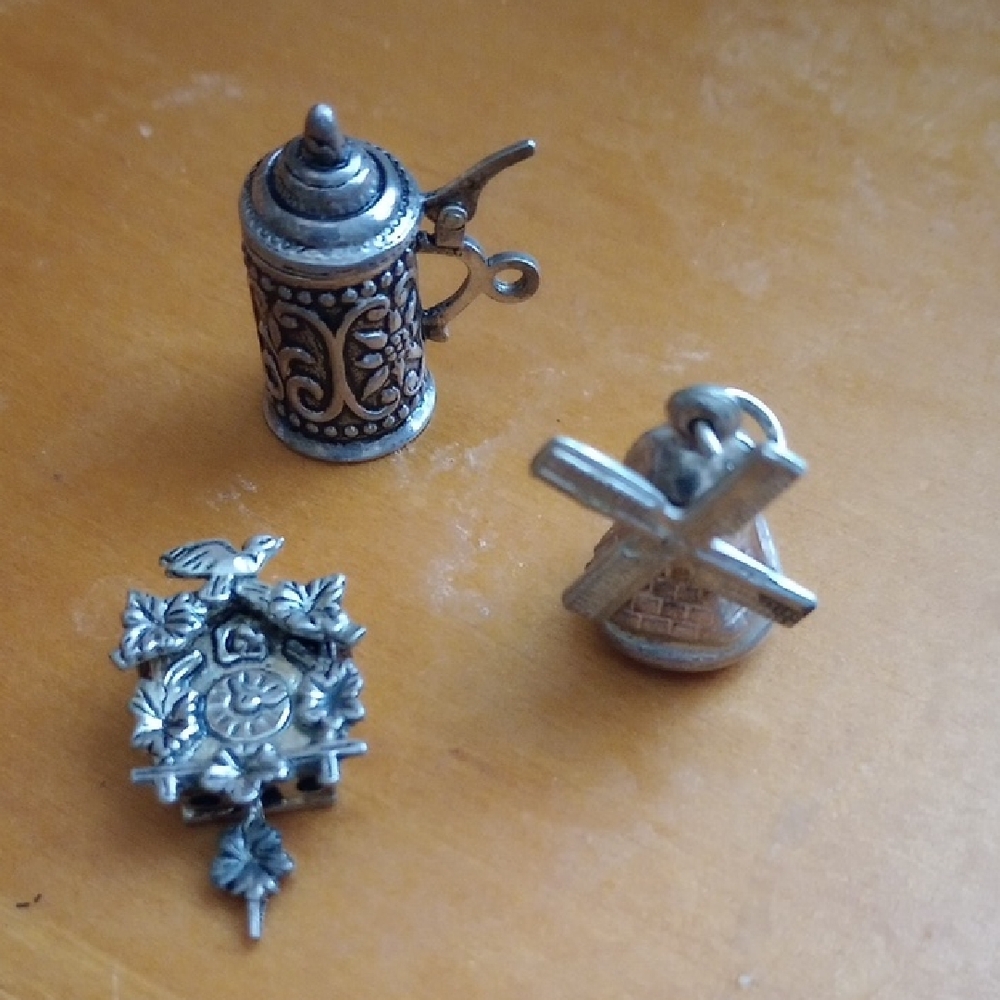 Choice Of Windmill, Beer Stein, Or Cuckoo Clock charms
